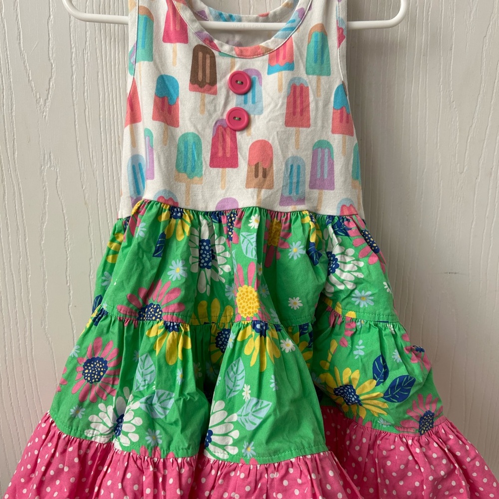 Eleanor Rose Multicolor Popsicle and Floral Dress